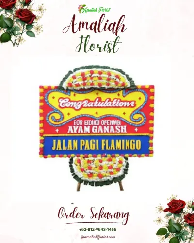 Bunga Papan Congratulation di Kota Matsum Iv